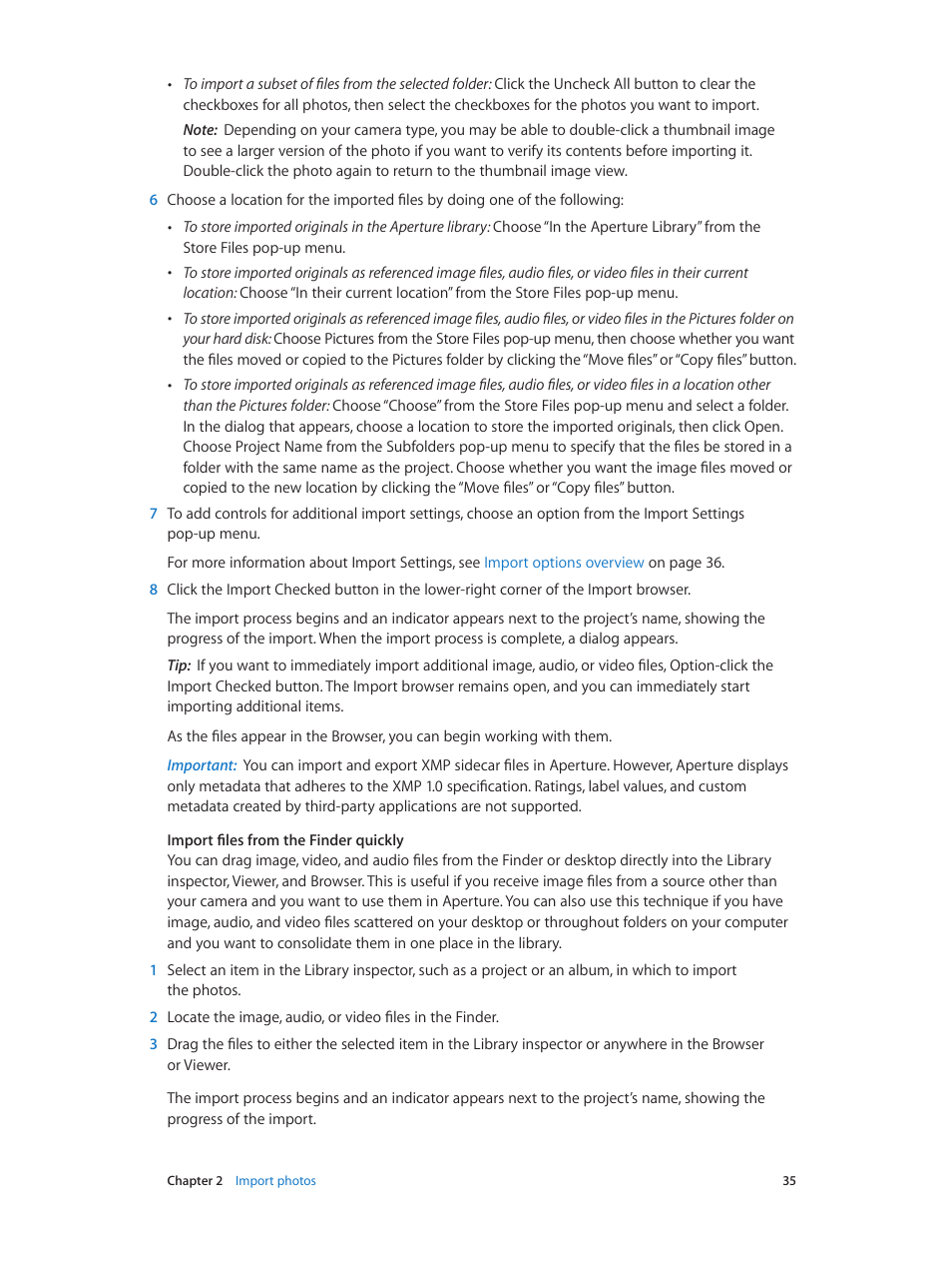 Apple Aperture 3.5 User Manual | Page 35 / 526