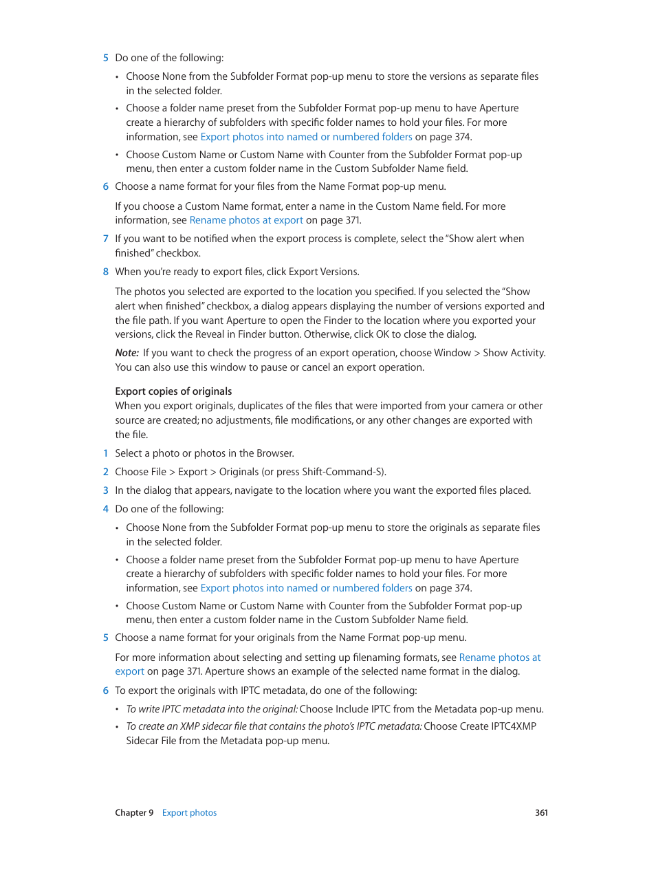 Apple Aperture 3.5 User Manual | Page 361 / 526