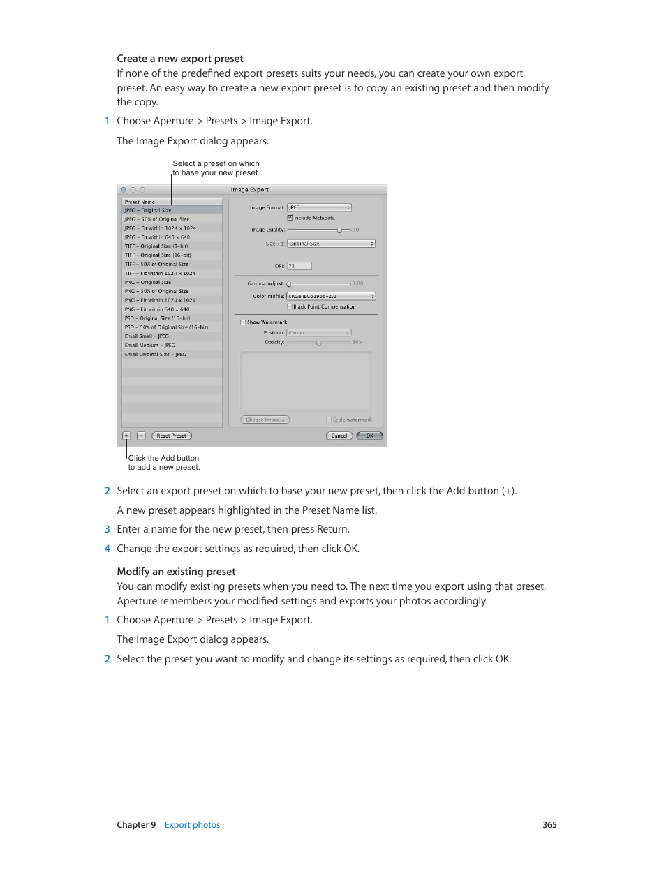 Apple Aperture 3.5 User Manual | Page 365 / 526