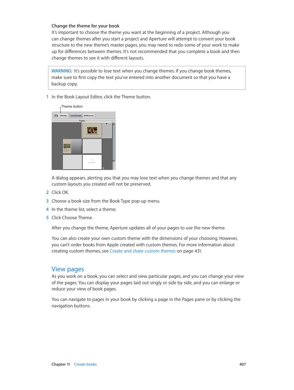 View pages | Apple Aperture 3.5 User Manual | Page 407 / 526