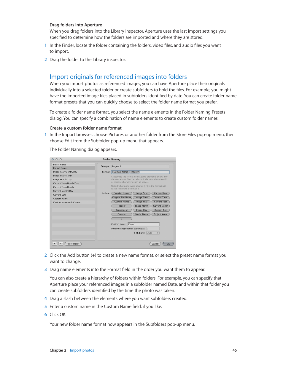 Apple Aperture 3.5 User Manual | Page 46 / 526