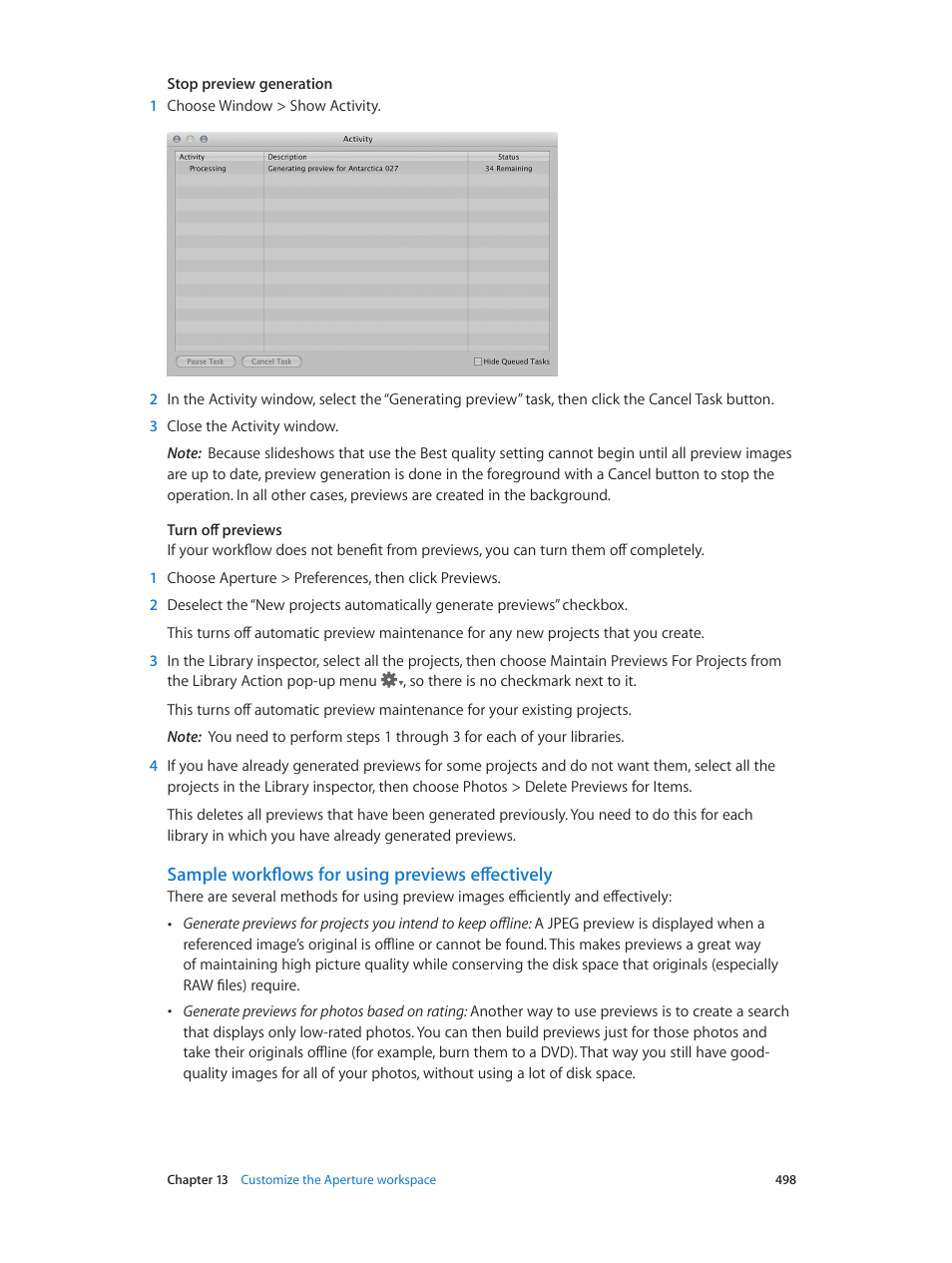 Sample workflows for using previews effectively | Apple Aperture 3.5 User Manual | Page 498 / 526
