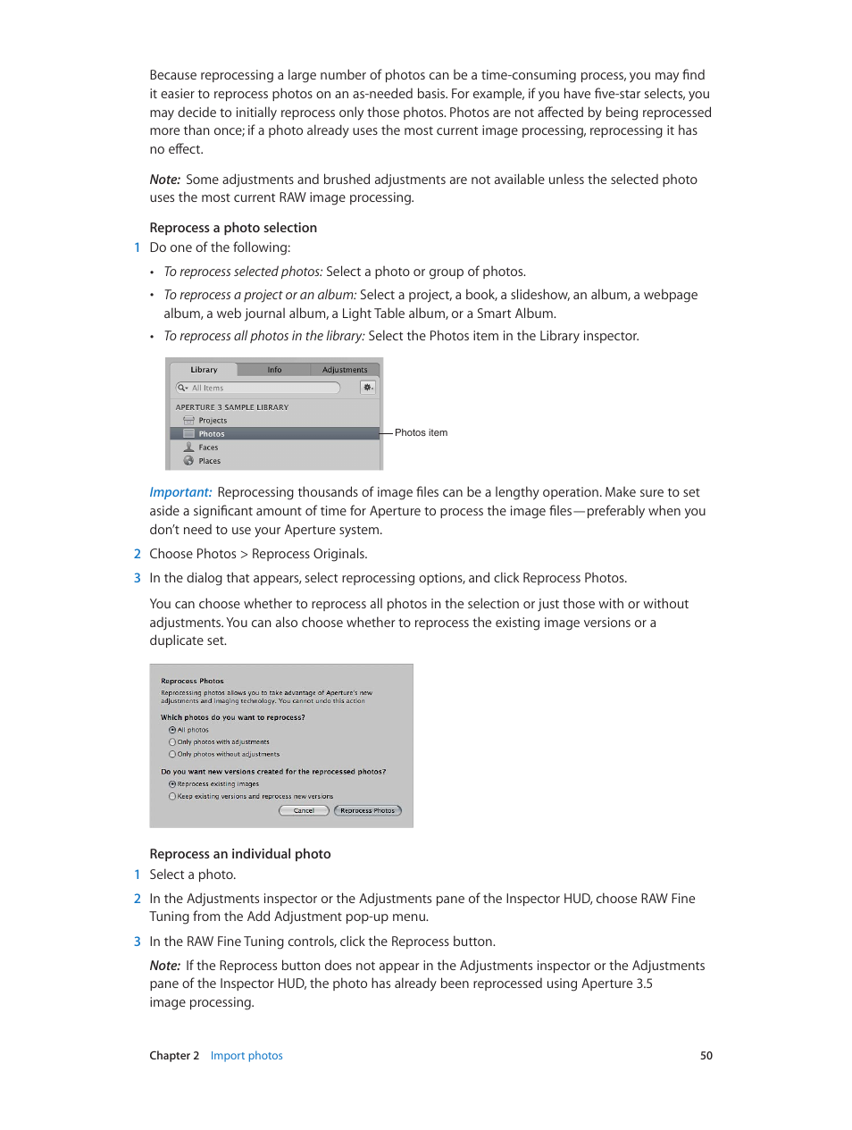 Apple Aperture 3.5 User Manual | Page 50 / 526