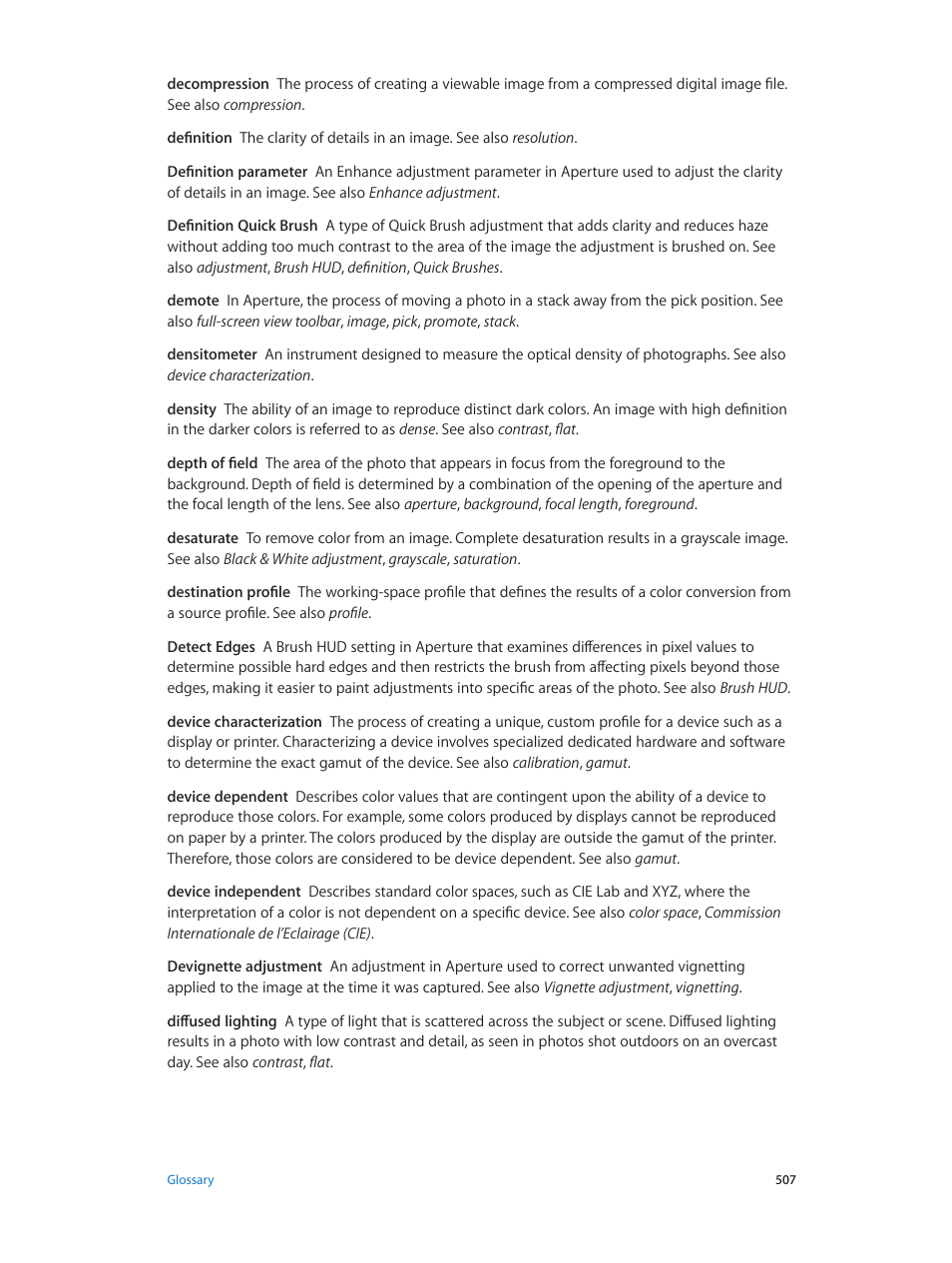 Apple Aperture 3.5 User Manual | Page 507 / 526