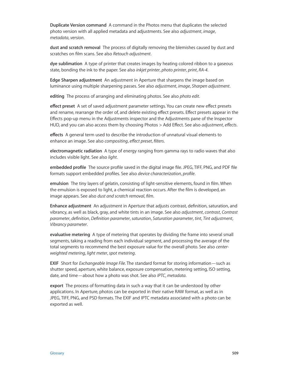 Apple Aperture 3.5 User Manual | Page 509 / 526