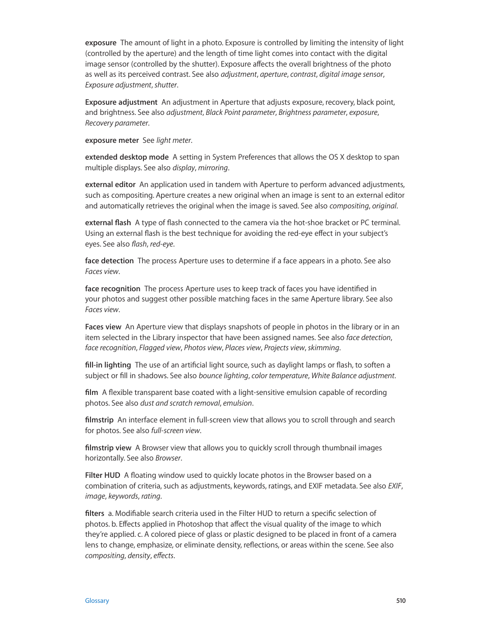 Apple Aperture 3.5 User Manual | Page 510 / 526