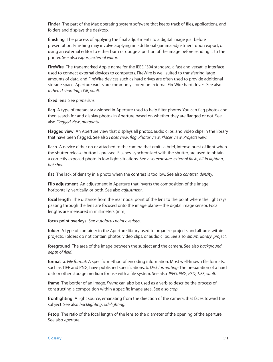 Apple Aperture 3.5 User Manual | Page 511 / 526
