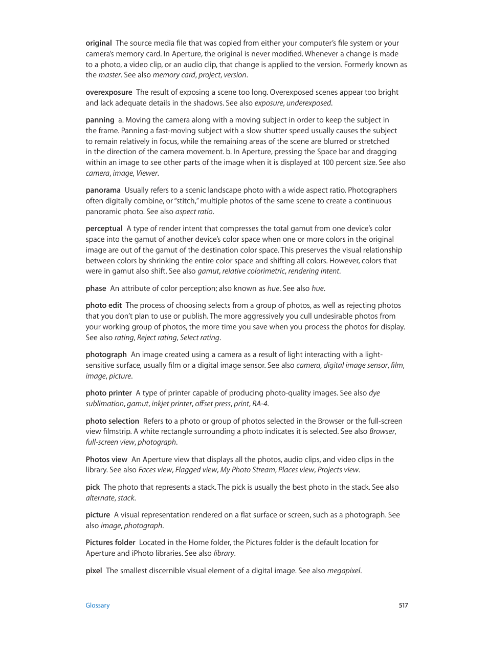 Apple Aperture 3.5 User Manual | Page 517 / 526