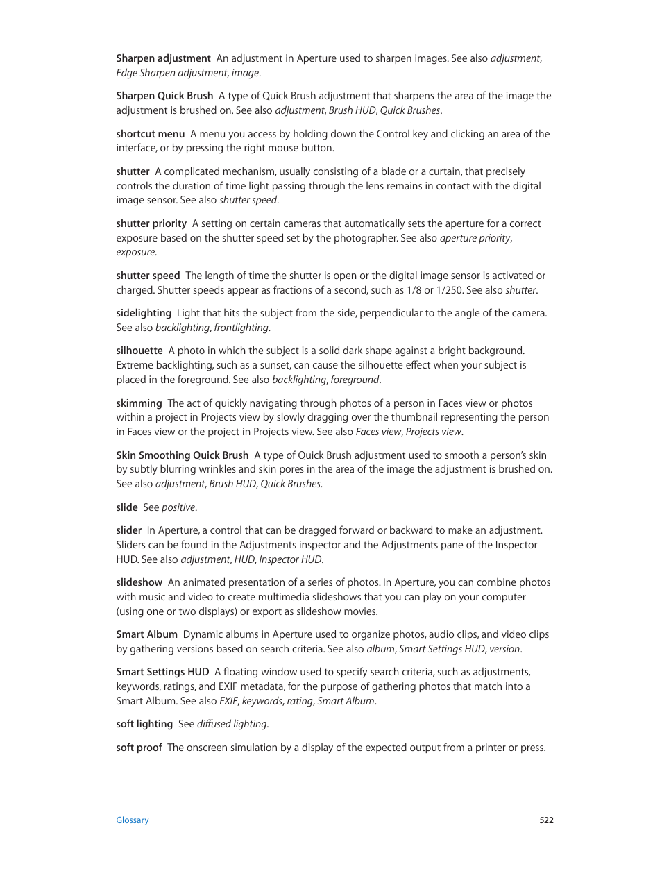 Apple Aperture 3.5 User Manual | Page 522 / 526