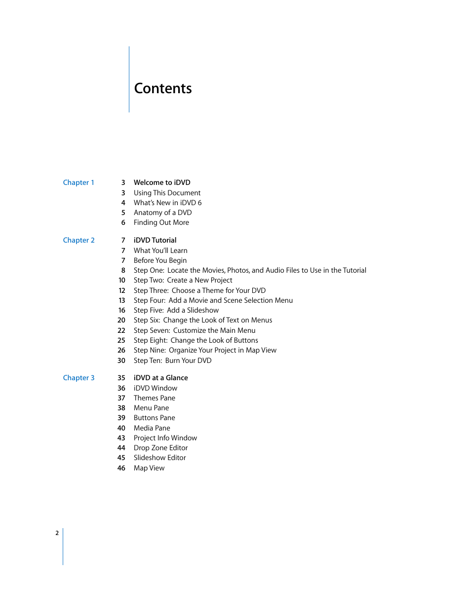 Apple iDVD 6 User Manual | Page 2 / 48