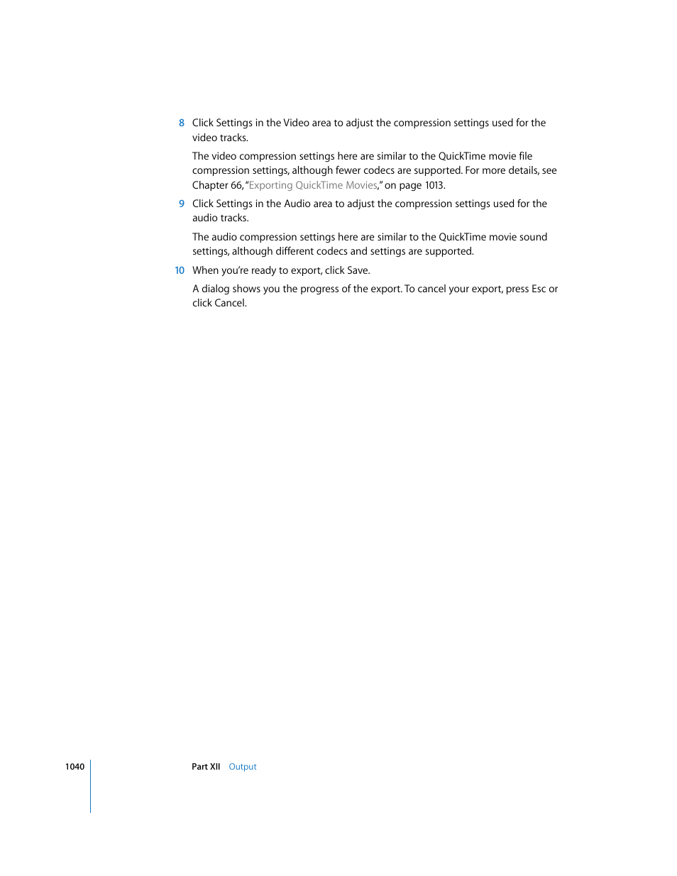 Apple Final Cut Express 4 User Manual | Page 1040 / 1152