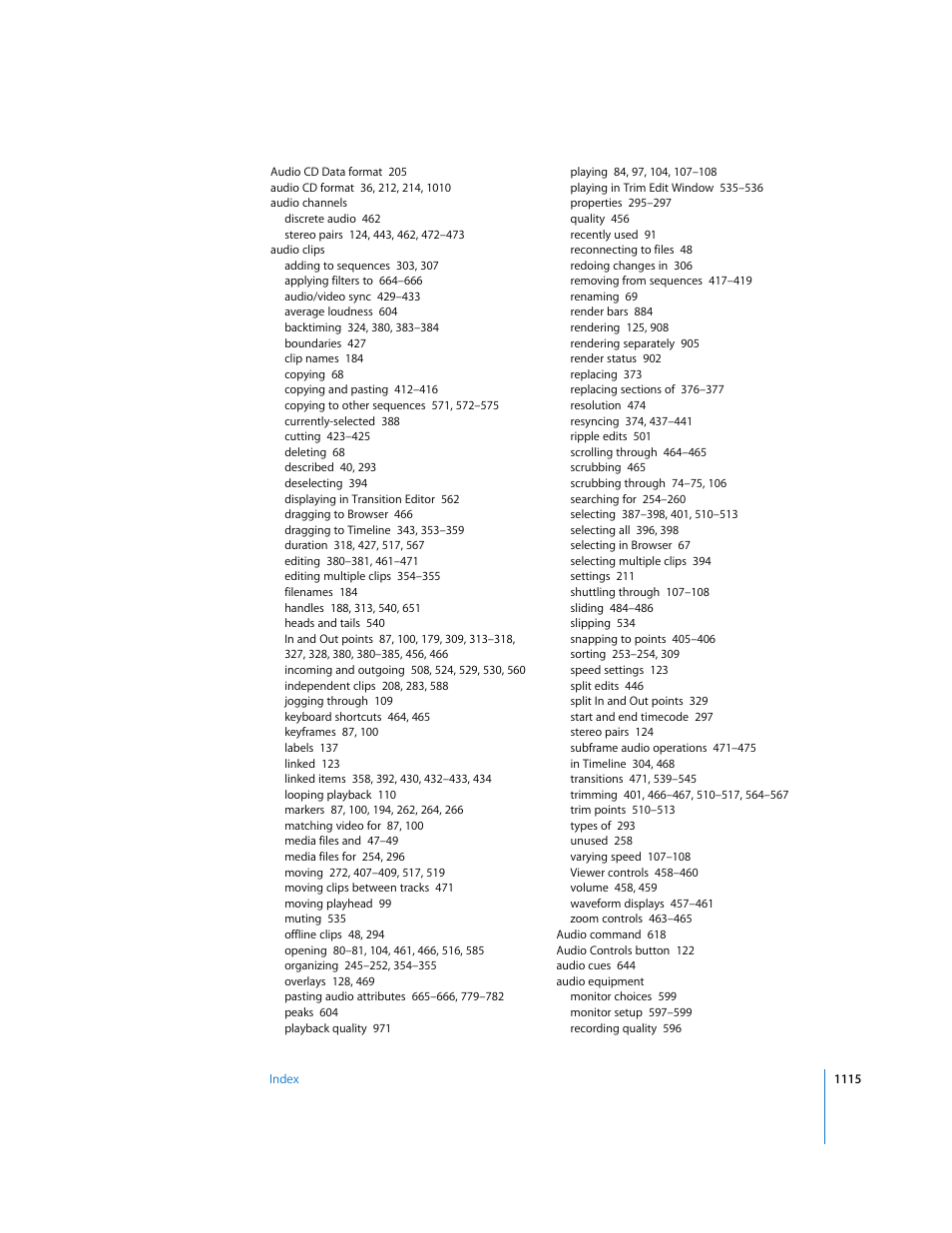 Apple Final Cut Express 4 User Manual | Page 1115 / 1152