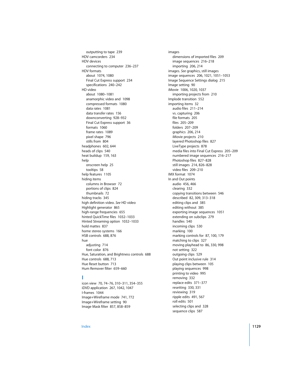 Apple Final Cut Express 4 User Manual | Page 1129 / 1152