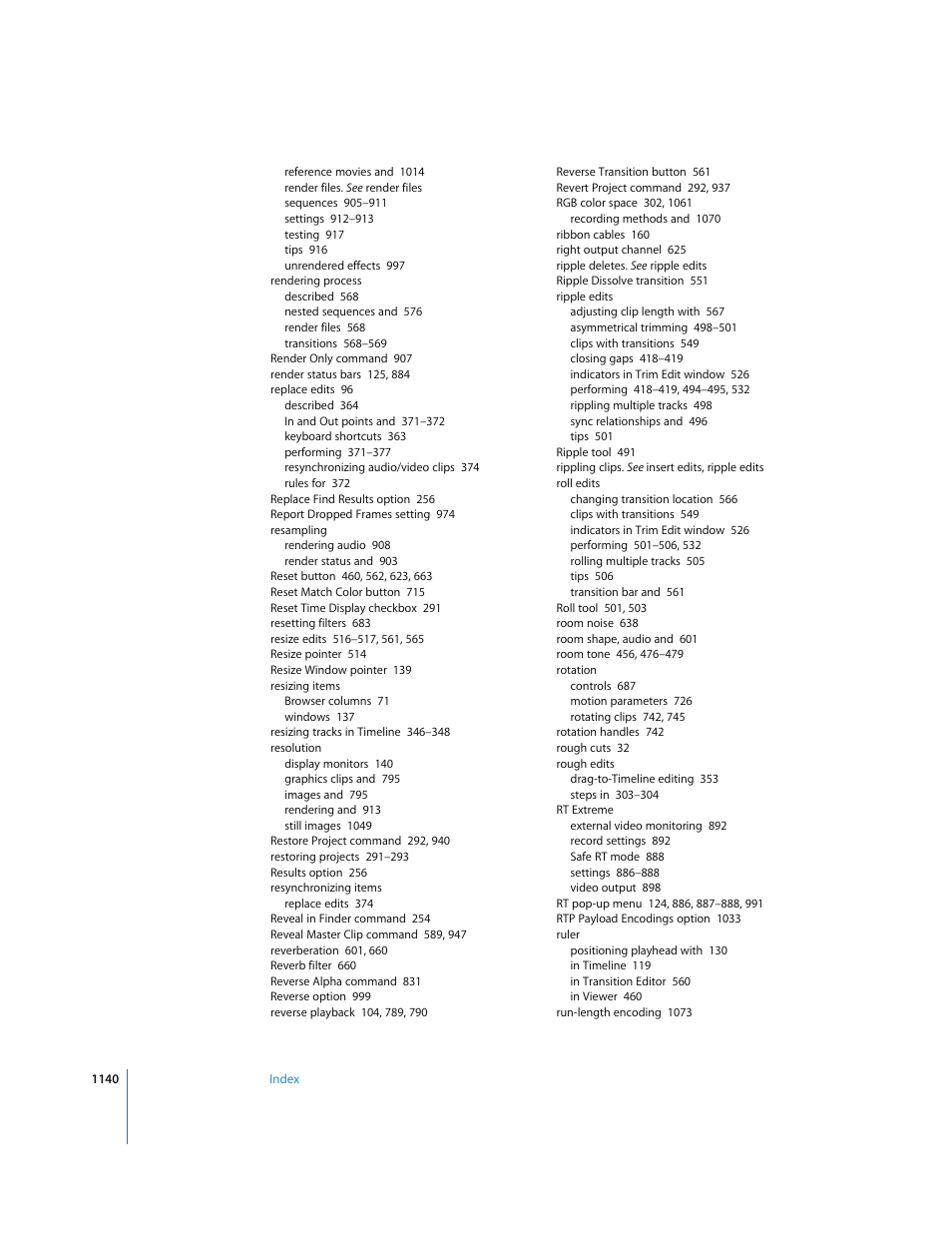 Apple Final Cut Express 4 User Manual | Page 1140 / 1152
