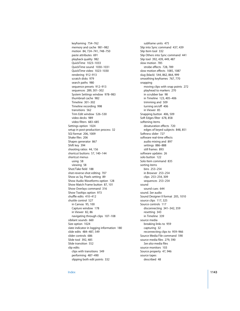 Apple Final Cut Express 4 User Manual | Page 1143 / 1152