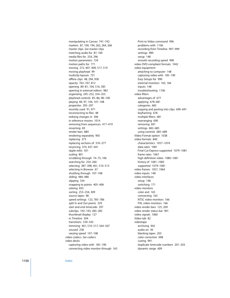 Apple Final Cut Express 4 User Manual | Page 1150 / 1152