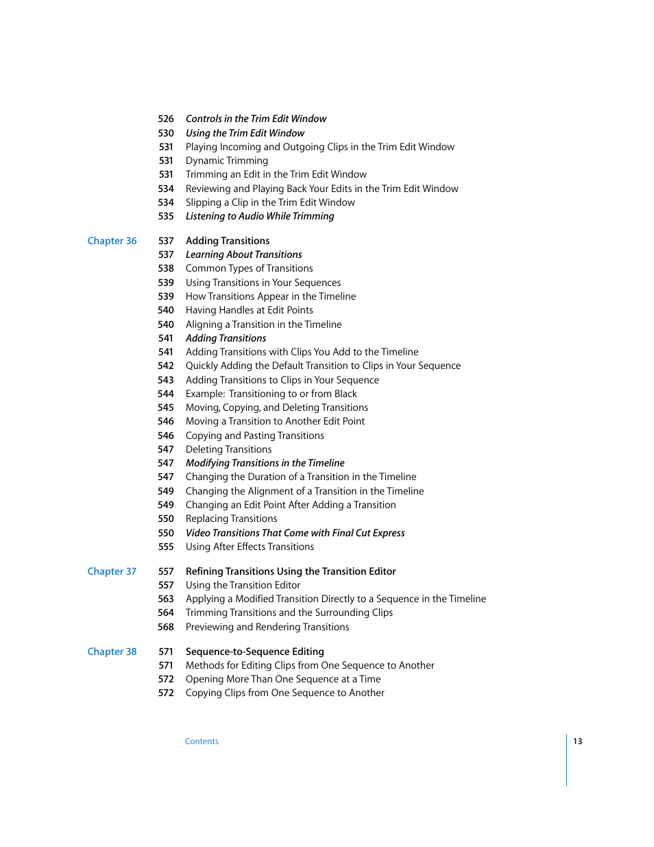 Apple Final Cut Express 4 User Manual | Page 13 / 1152