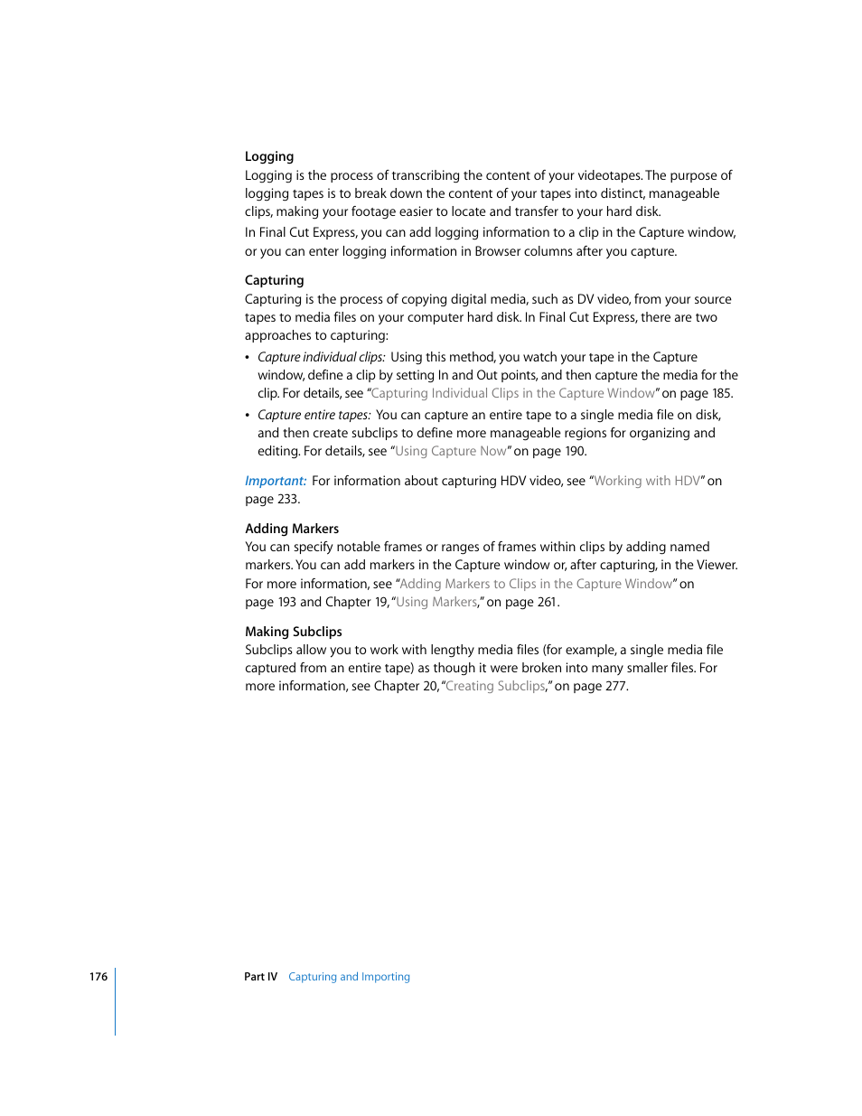 Apple Final Cut Express 4 User Manual | Page 176 / 1152
