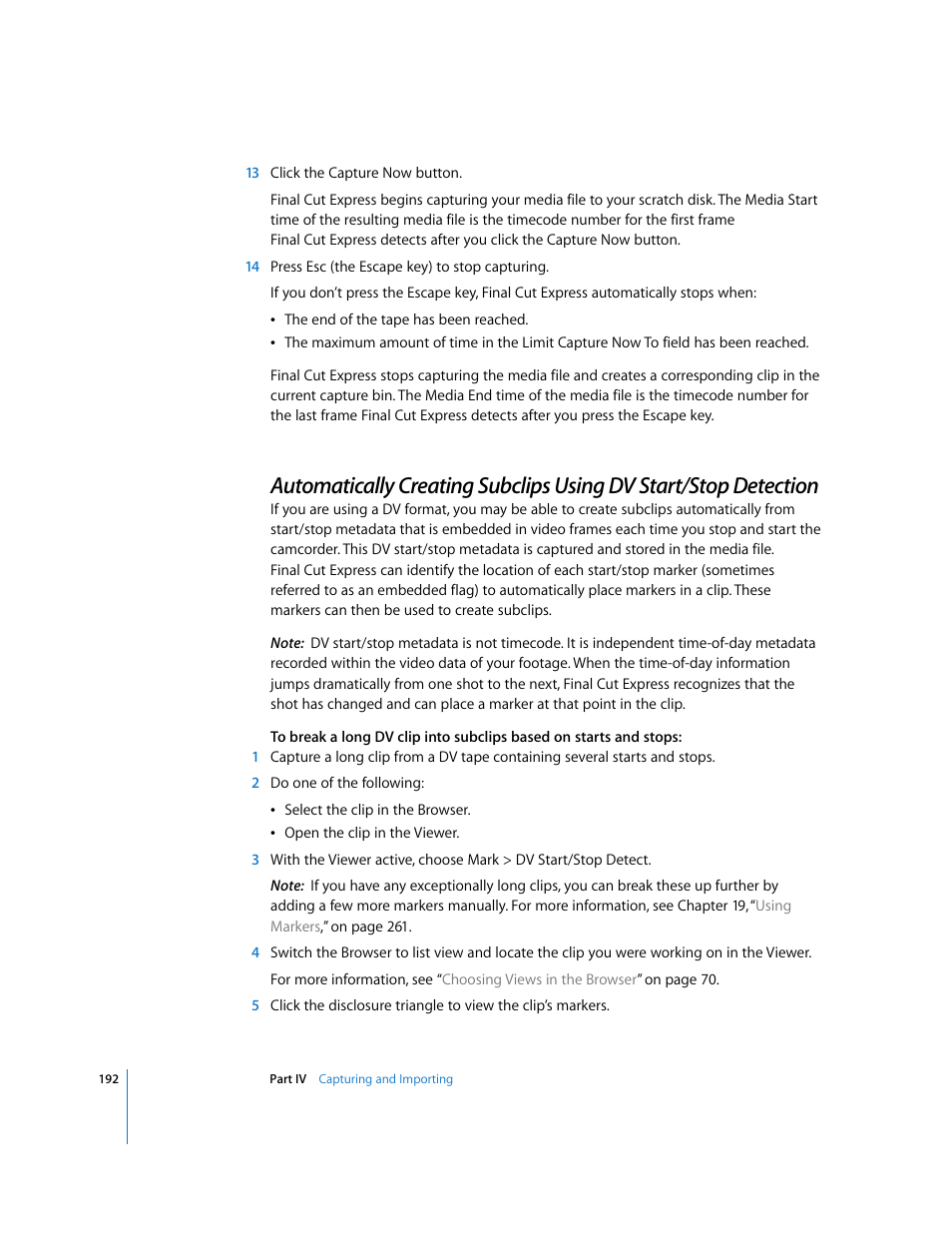 Apple Final Cut Express 4 User Manual | Page 192 / 1152