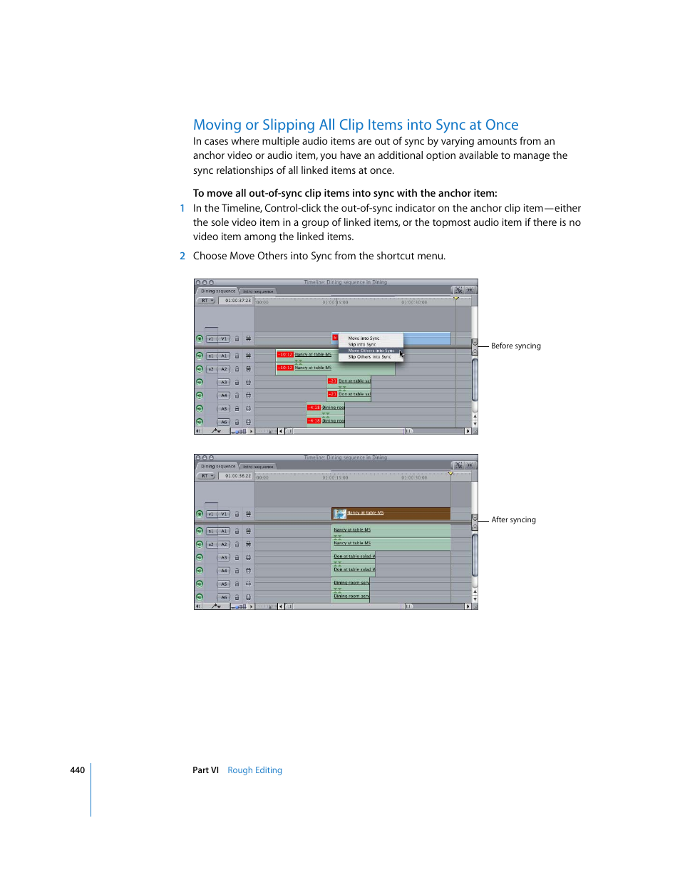 Apple Final Cut Express 4 User Manual | Page 440 / 1152