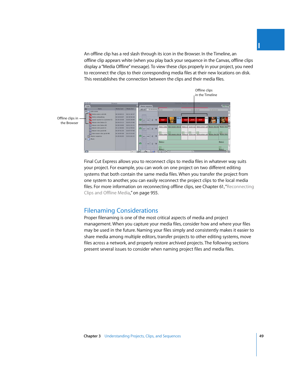 Filenaming considerations, P. 49) | Apple Final Cut Express 4 User Manual | Page 49 / 1152