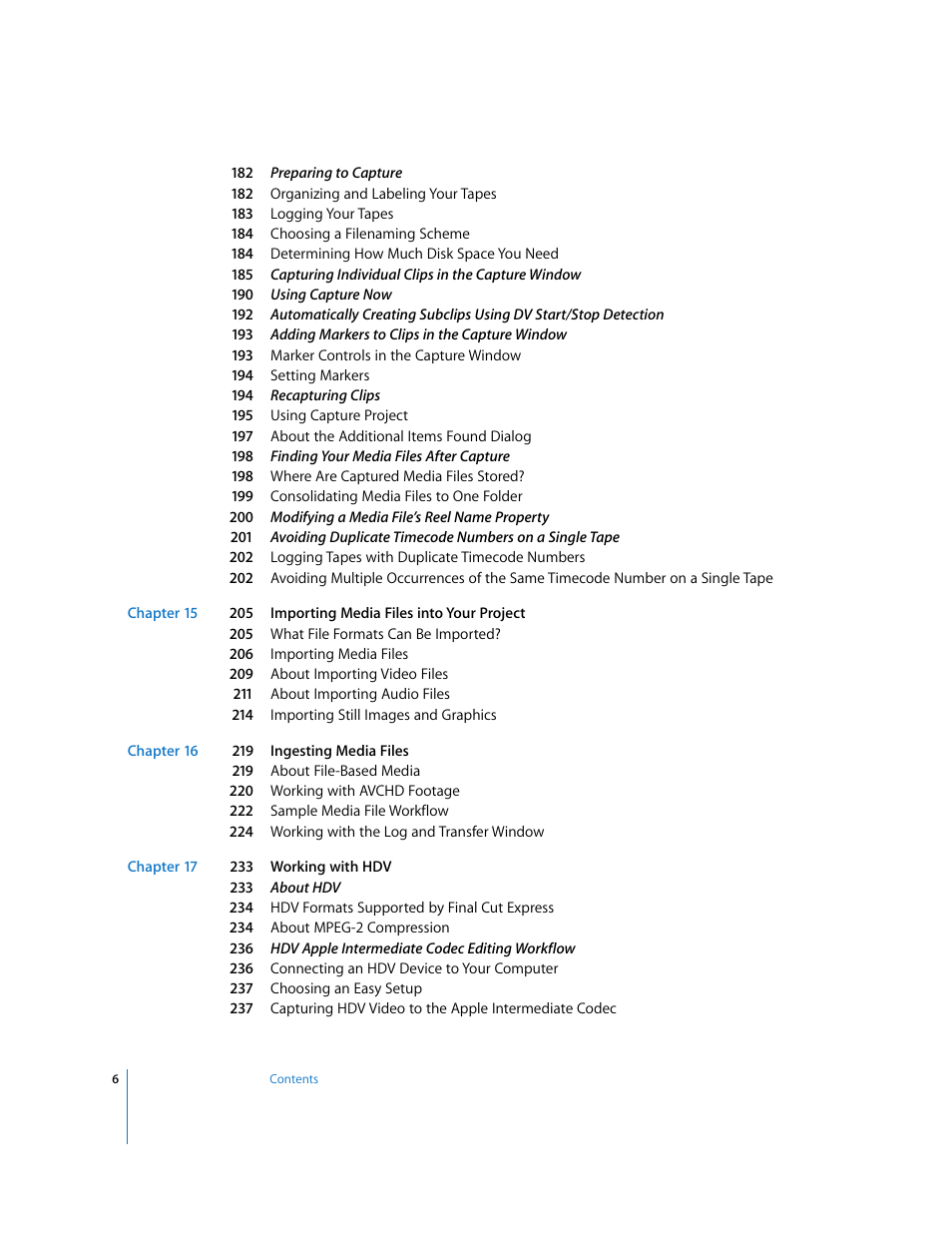 Apple Final Cut Express 4 User Manual | Page 6 / 1152