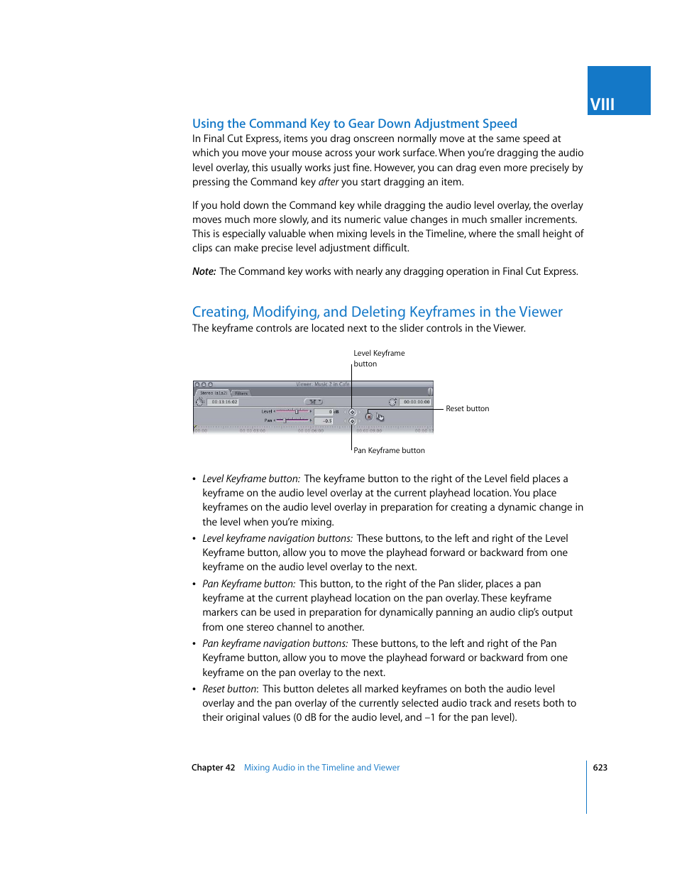 Viii | Apple Final Cut Express 4 User Manual | Page 623 / 1152
