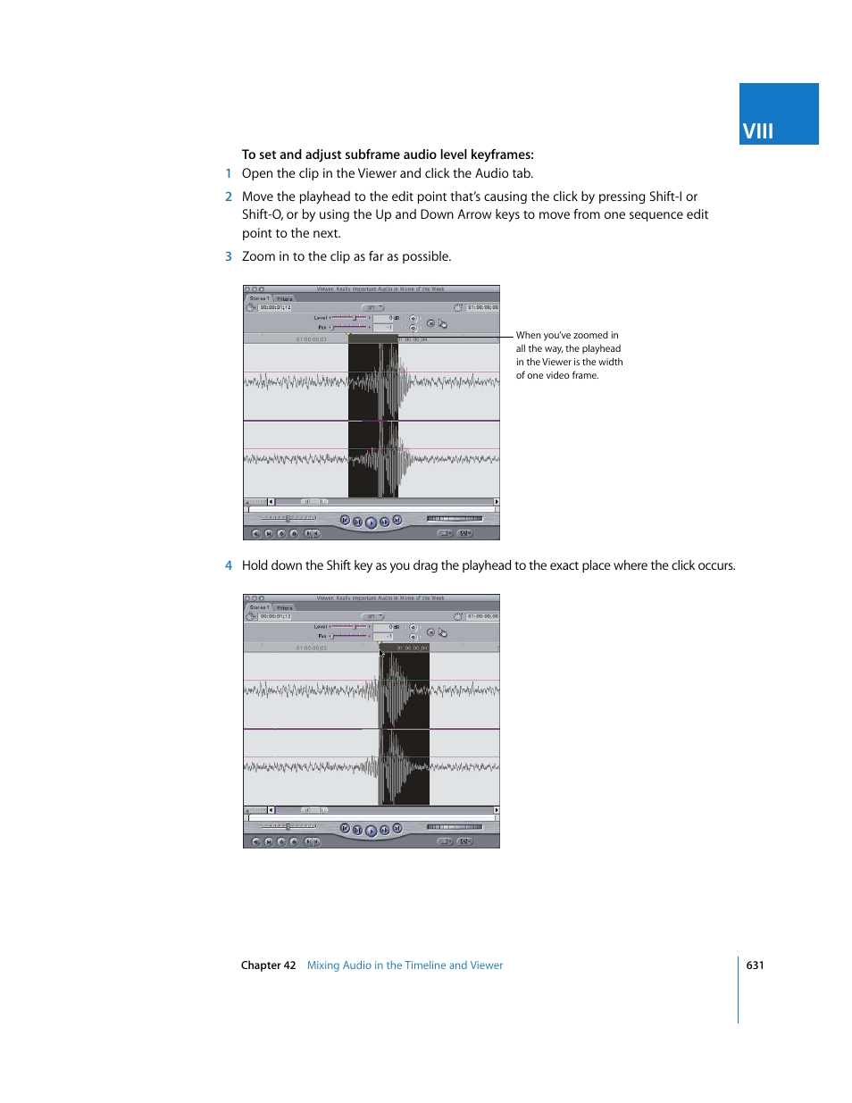 Viii | Apple Final Cut Express 4 User Manual | Page 631 / 1152