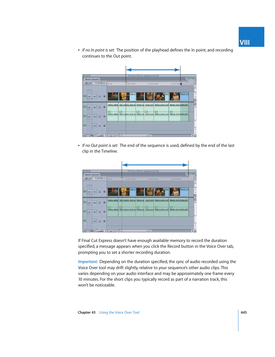 Viii | Apple Final Cut Express 4 User Manual | Page 645 / 1152