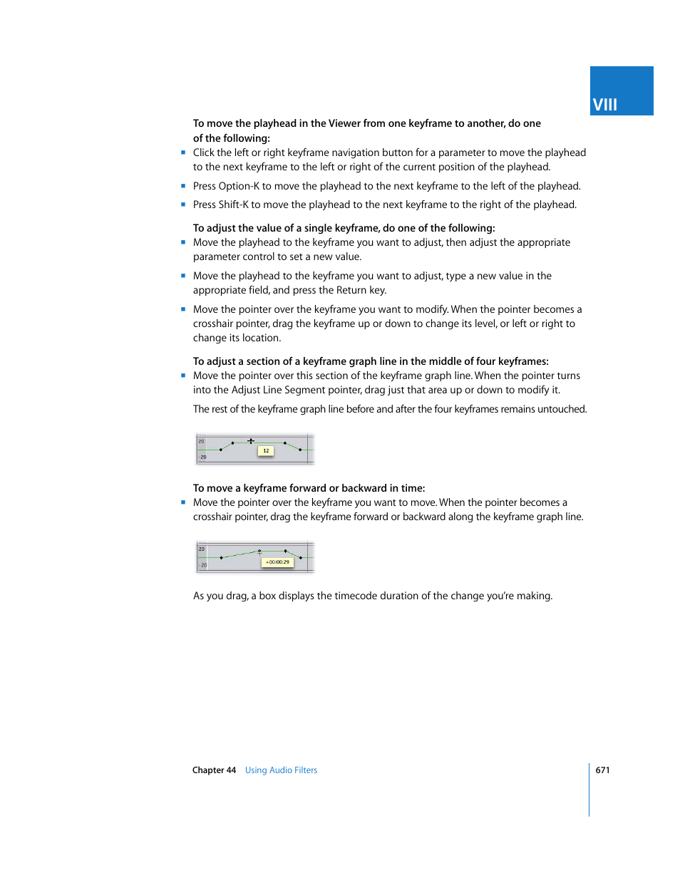Viii | Apple Final Cut Express 4 User Manual | Page 671 / 1152