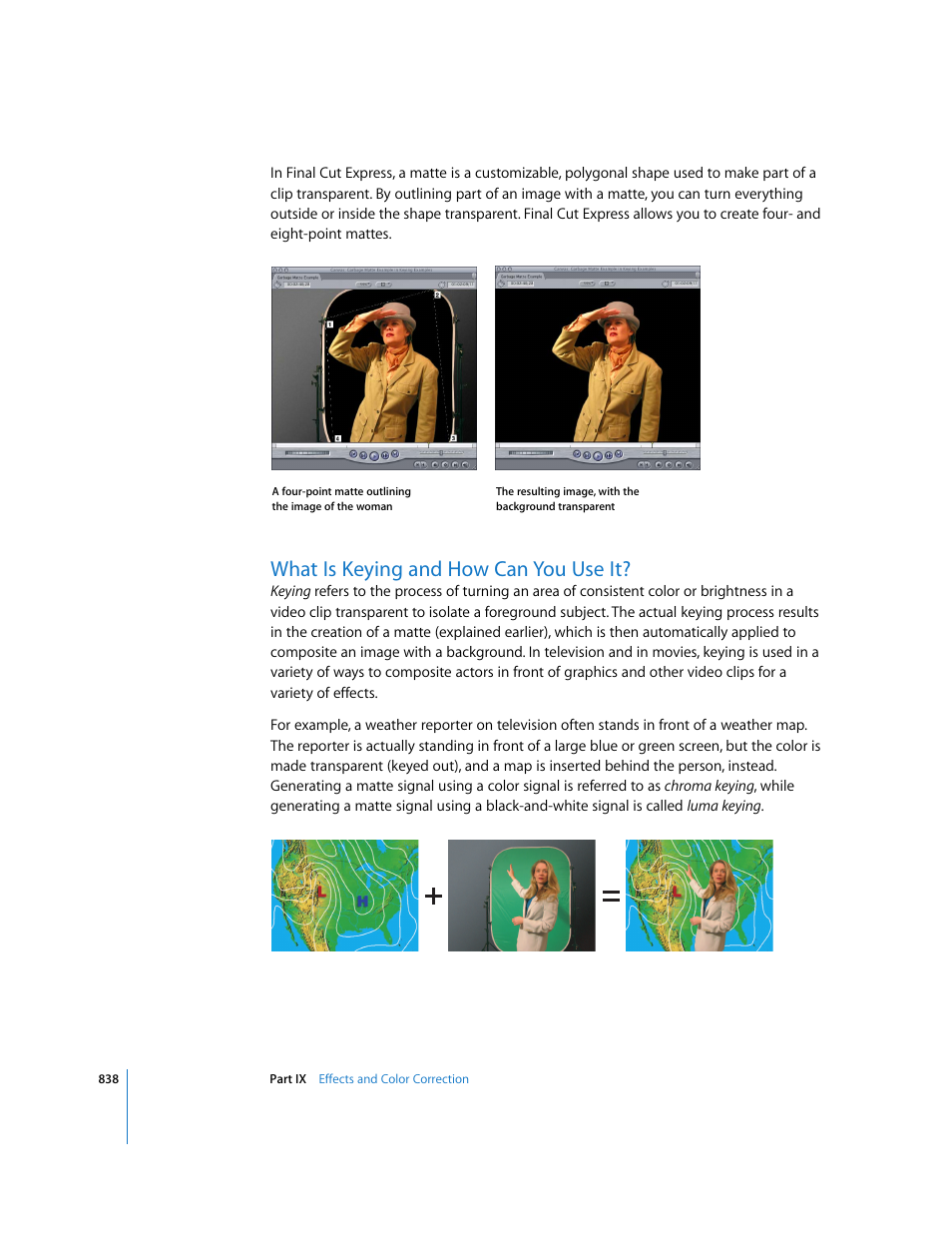 What is keying and how can you use it | Apple Final Cut Express 4 User Manual | Page 838 / 1152