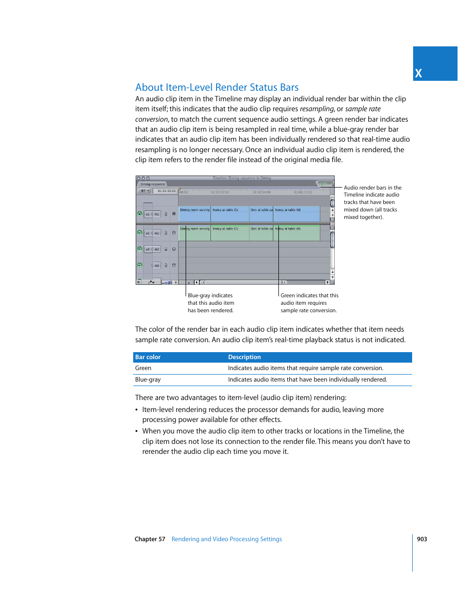 About item-level render status bars | Apple Final Cut Express 4 User Manual | Page 903 / 1152
