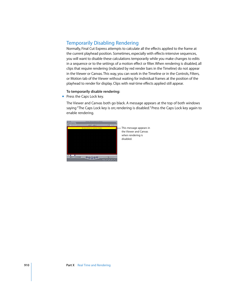 Temporarily disabling rendering | Apple Final Cut Express 4 User Manual | Page 910 / 1152