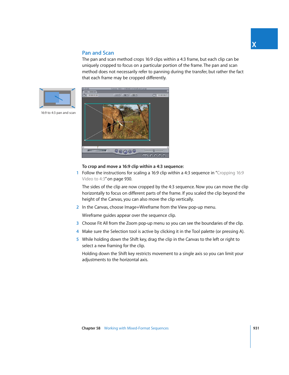 Pan and scan | Apple Final Cut Express 4 User Manual | Page 931 / 1152