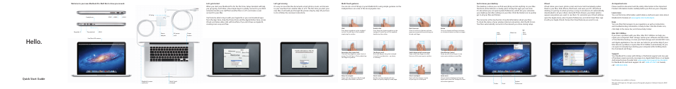 Apple MacBook Pro (Retina, Mid 2012) User Manual | 2 pages