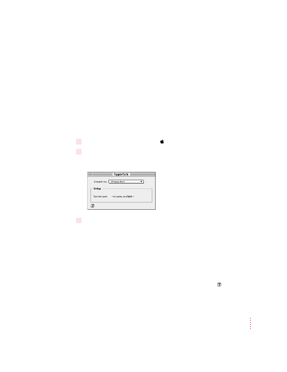 Configuring your appletalk network connection | Apple Power Macintosh 9600 User Manual | Page 61 / 245