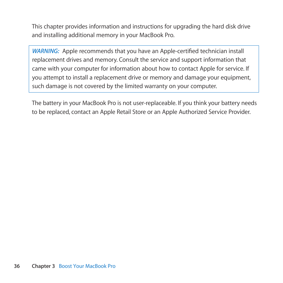 Apple MacBook Pro (13-inch, Mid 2010) User Manual | Page 36 / 88