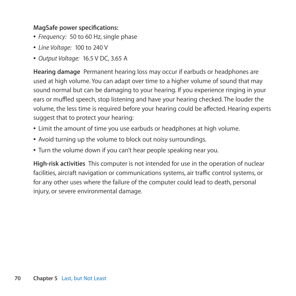 Apple MacBook Pro (13-inch, Mid 2010) User Manual | Page 70 / 88