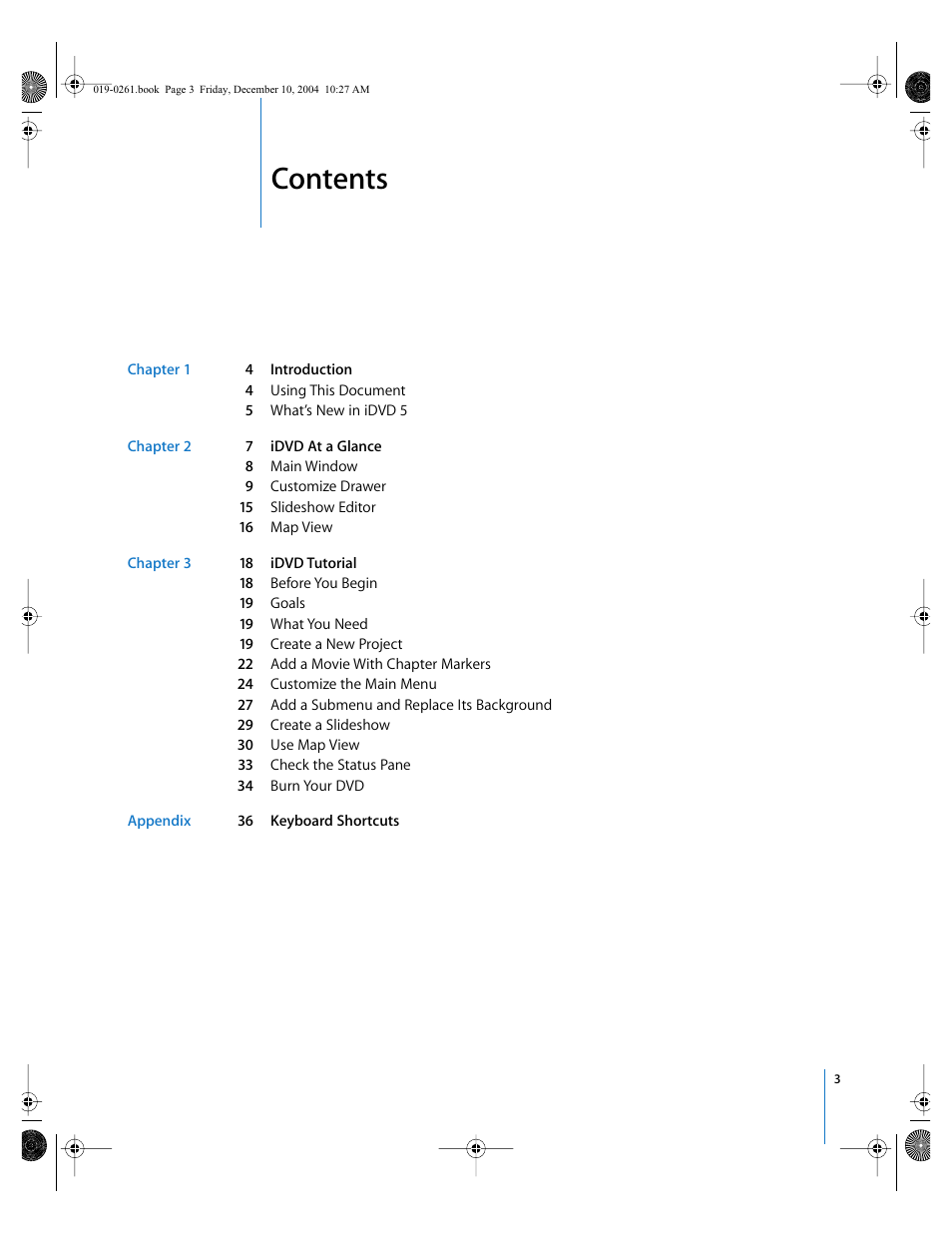 Apple iDVD 5 User Manual | Page 3 / 38