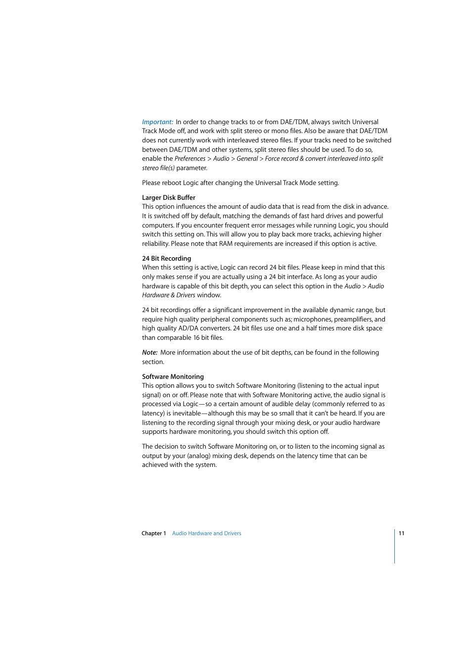 Apple Logic Pro 7 (TDM Guide) User Manual | Page 11 / 52