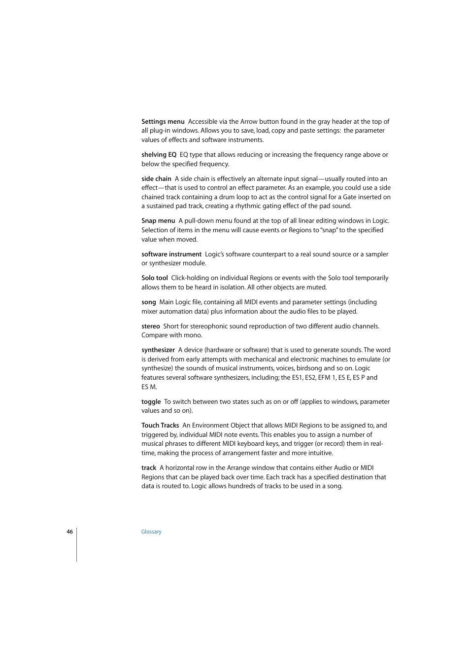 Apple Logic Pro 7 (TDM Guide) User Manual | Page 46 / 52