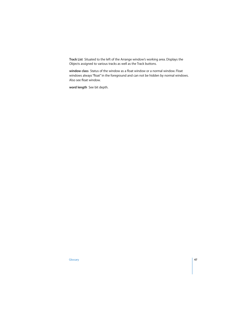 Apple Logic Pro 7 (TDM Guide) User Manual | Page 47 / 52