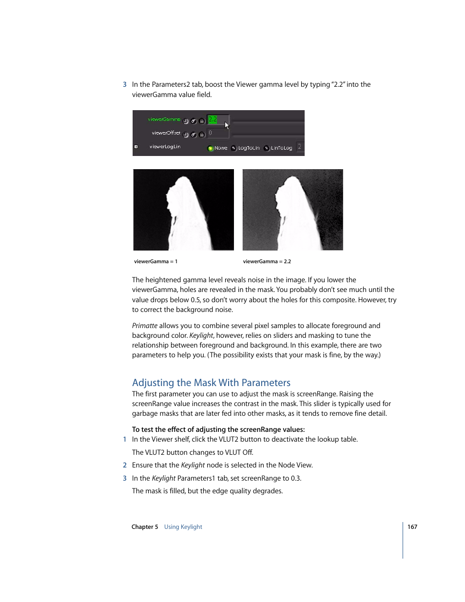 Adjusting the mask with parameters, Adding motion blur to pre-animated elements | Apple Shake 4 Tutorials User Manual | Page 167 / 260