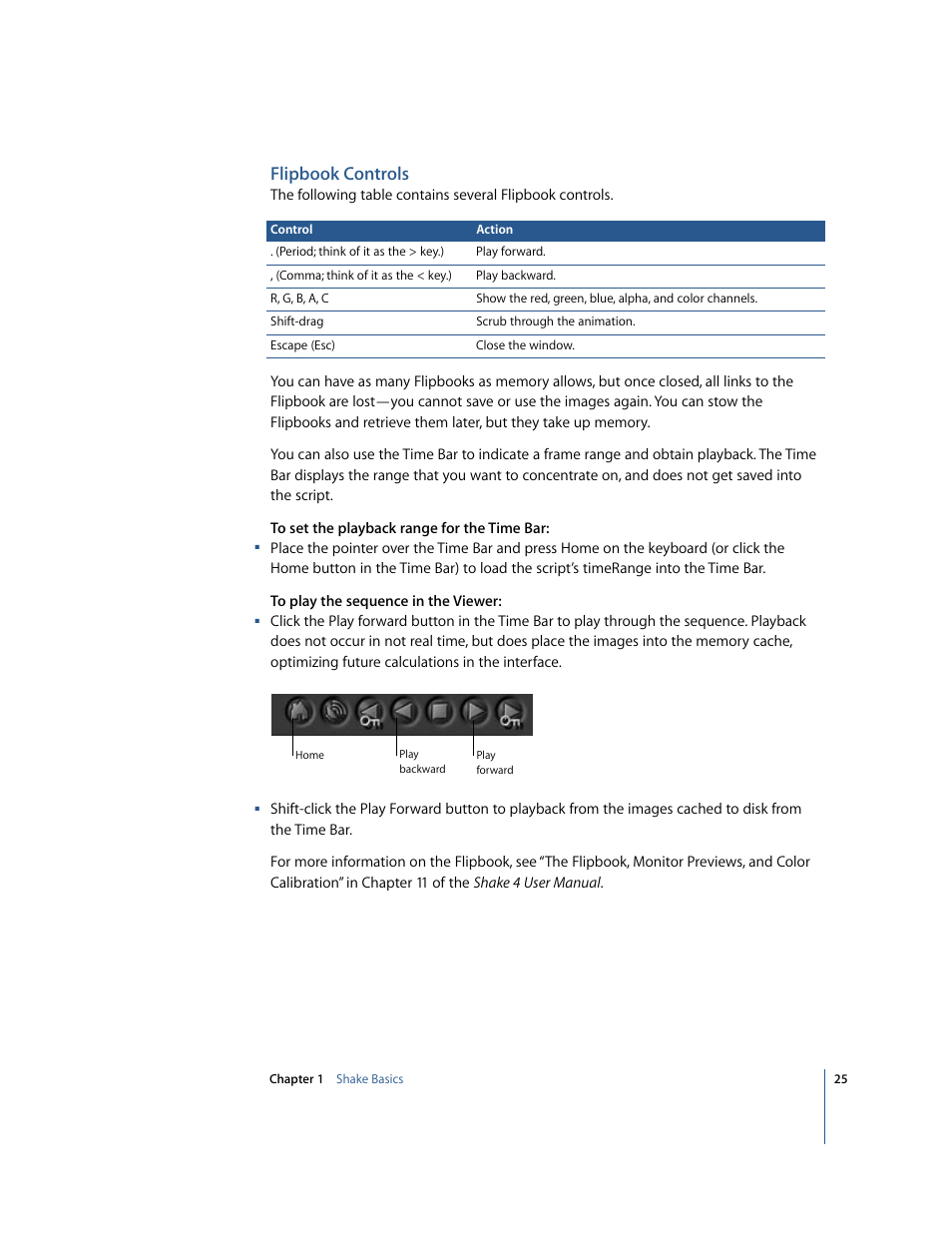 Flipbook controls | Apple Shake 4 Tutorials User Manual | Page 25 / 260
