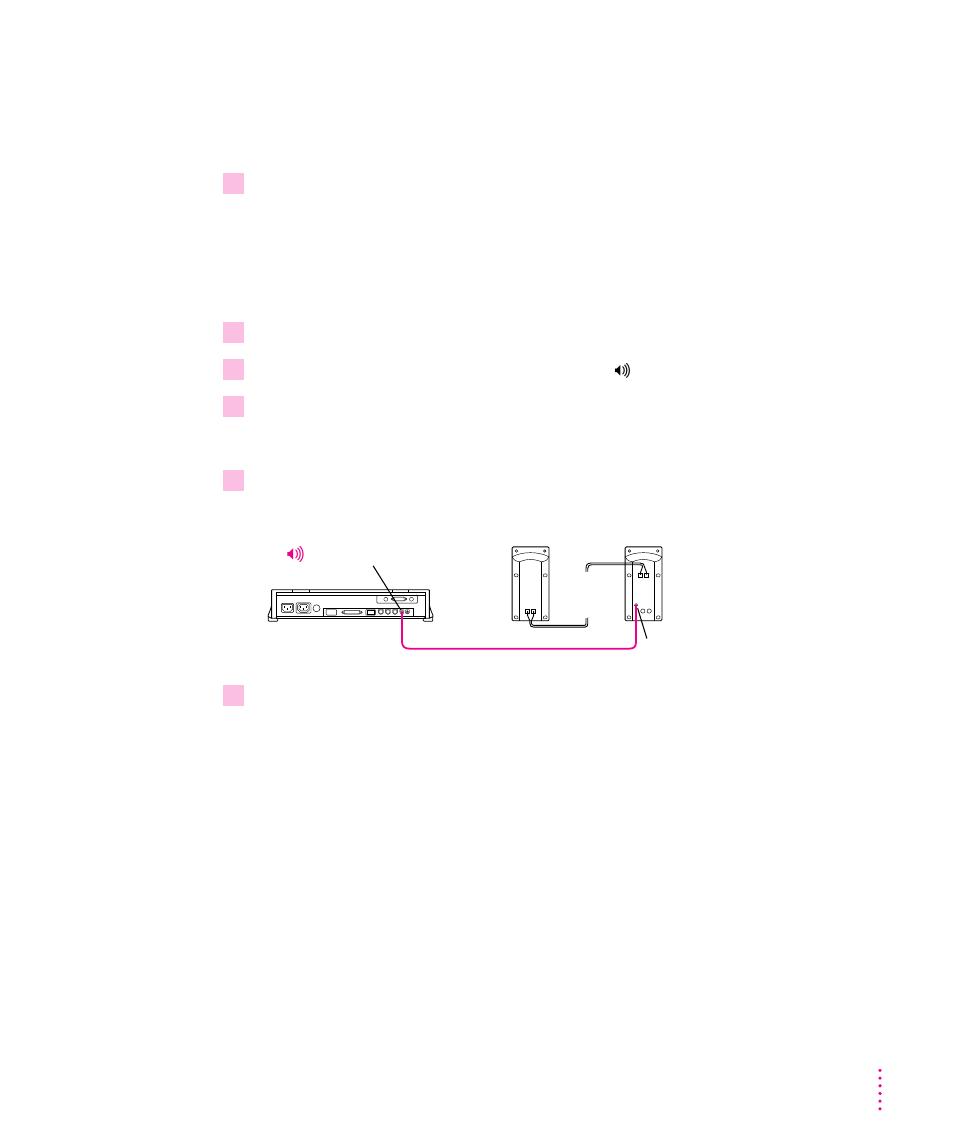 Connecting external stereo speakers | Apple Macintosh Performa 6100 Series User Manual | Page 43 / 143