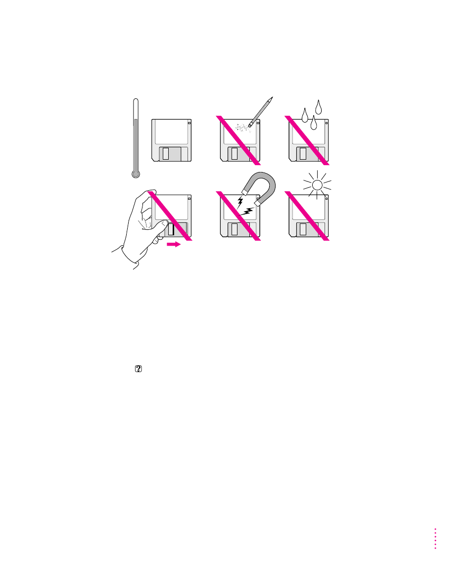 Handling floppy disks ejecting a disk | Apple Macintosh Performa 6100 Series User Manual | Page 93 / 143