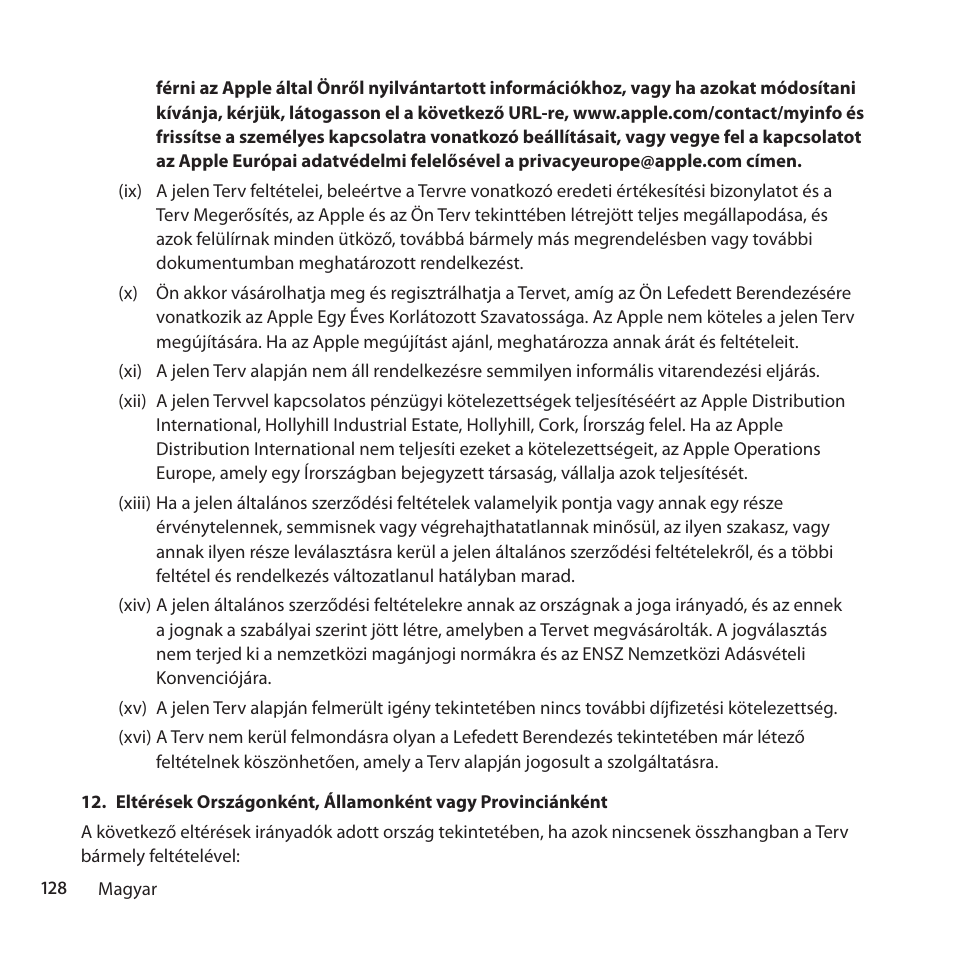 Apple AppleCare Protection Plan for Mac User Manual | Page 128 / 132