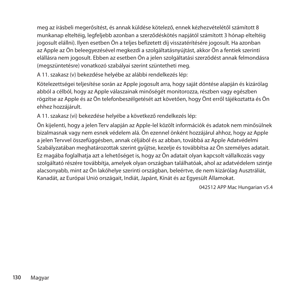 Apple AppleCare Protection Plan for Mac User Manual | Page 130 / 132