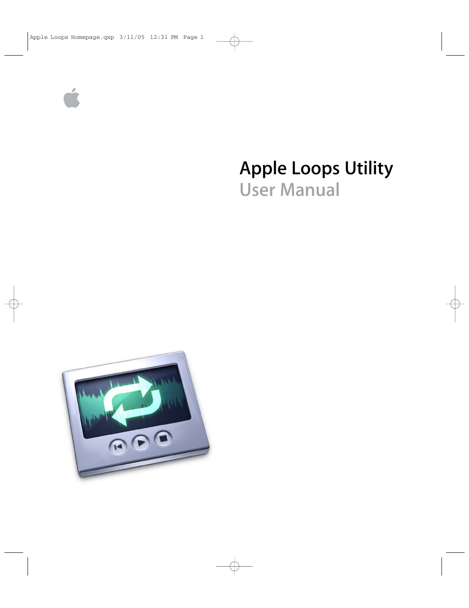 Apple Loops Utility User Manual | 18 pages