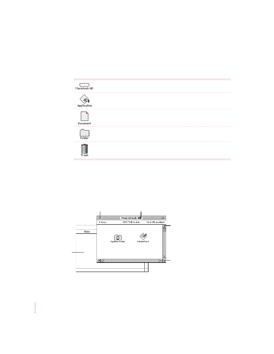 Icons, Windows | Apple Power Macintosh 7600/120 Series User Manual | Page 31 / 180